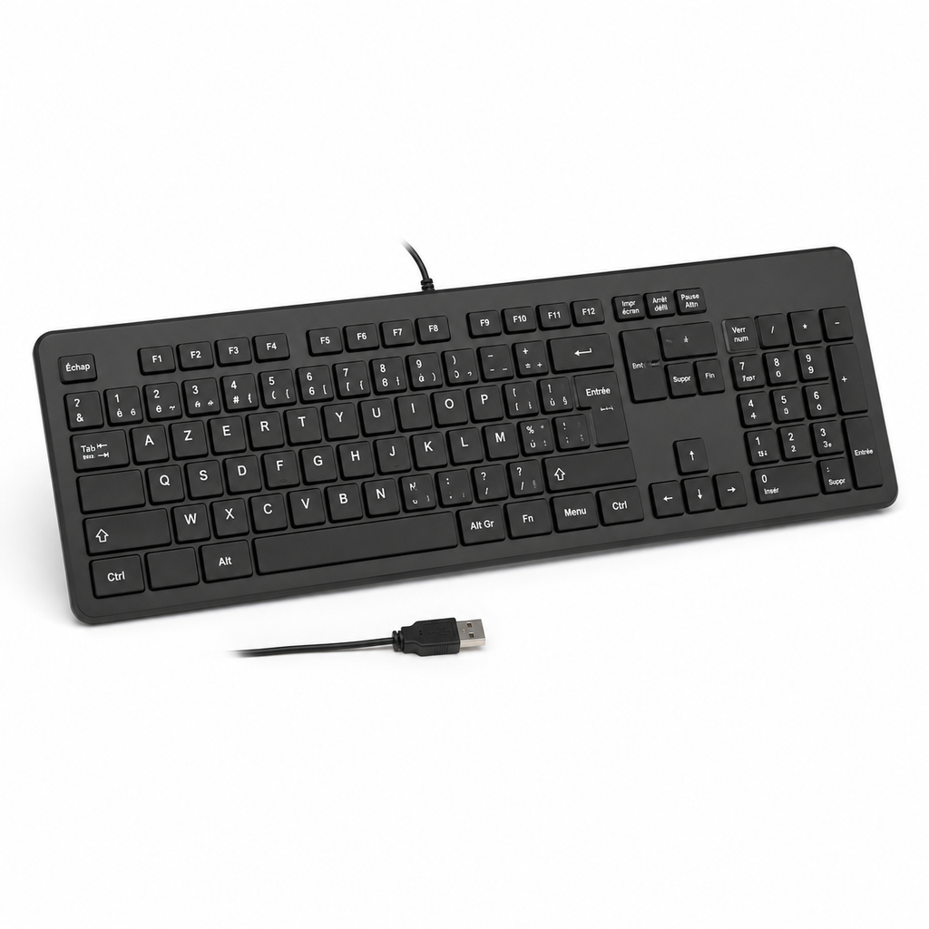 Clavier Filaire AZERTY Compact USB