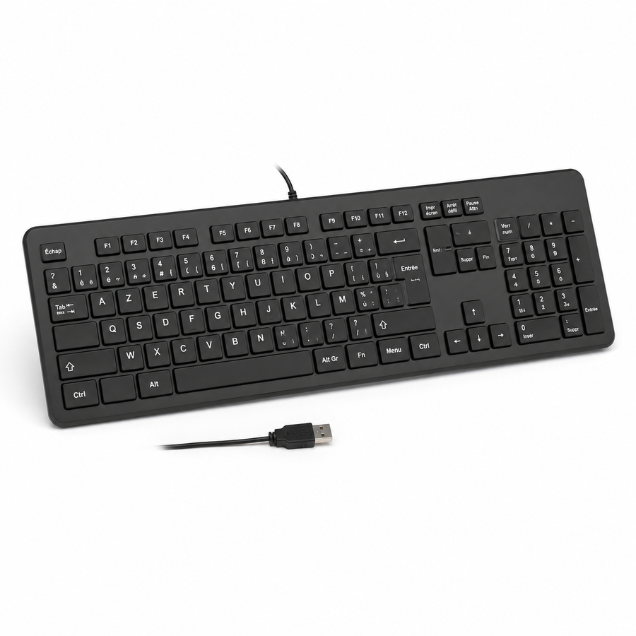 Clavier Filaire AZERTY Compact USB