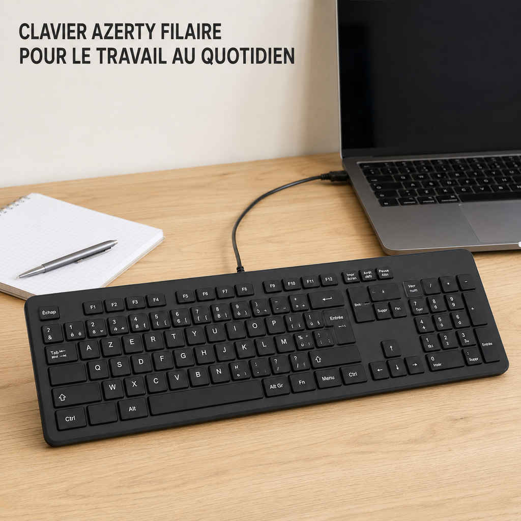 Clavier Filaire AZERTY Compact USB