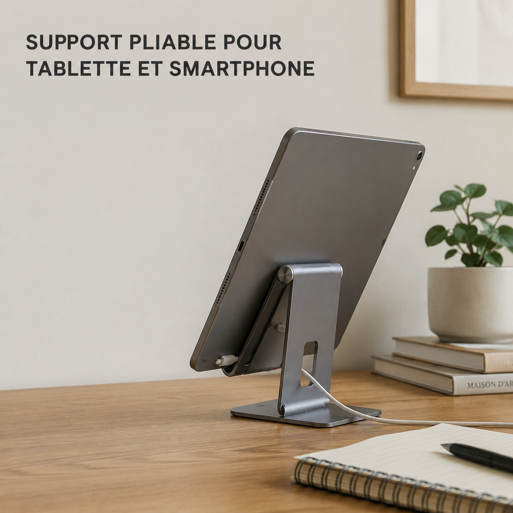 Support Pliable pour Tablette et Smartphone