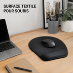 Tapis de Souris avec Repose-Poignet en Mousse