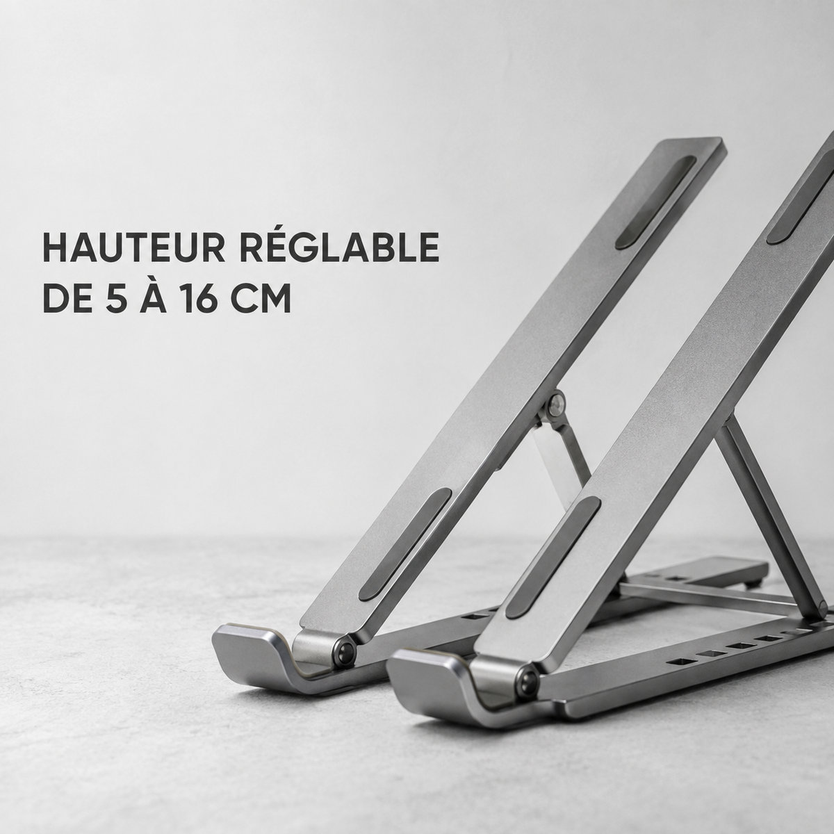 Support Réglable pour Ordinateur Portable en Aluminium