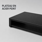 Rehausseur d’Écran en Métal avec Plateau de Rangement