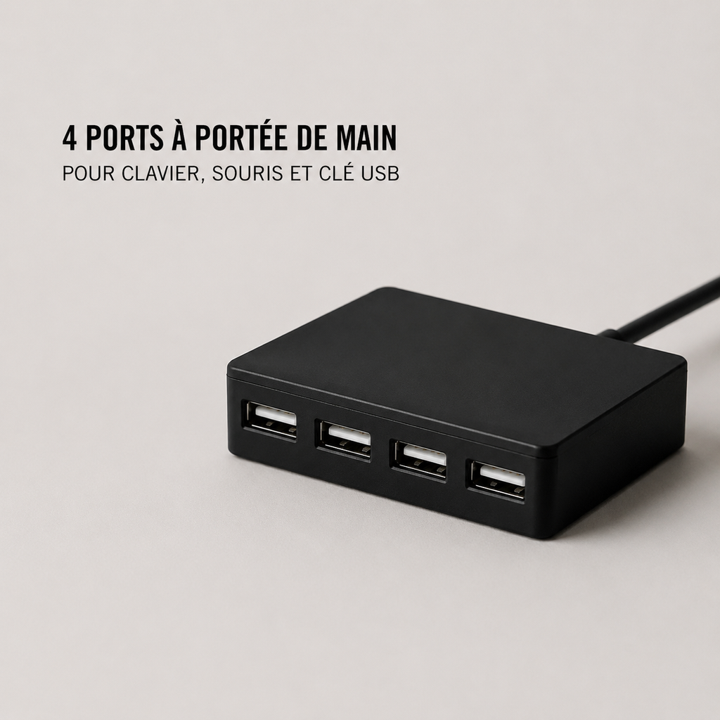 Hub USB-A à 4 Ports