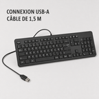 Clavier Filaire AZERTY Compact USB