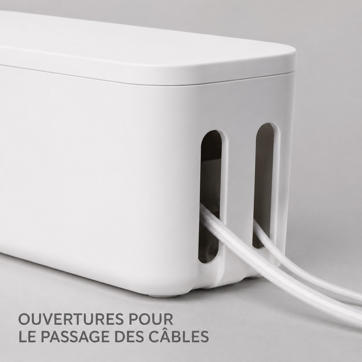 Boîte de Rangement pour Câbles avec Couvercle