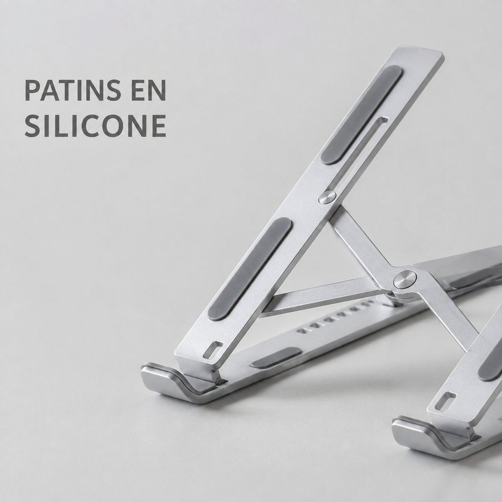 Support Réglable pour Ordinateur Portable en Aluminium
