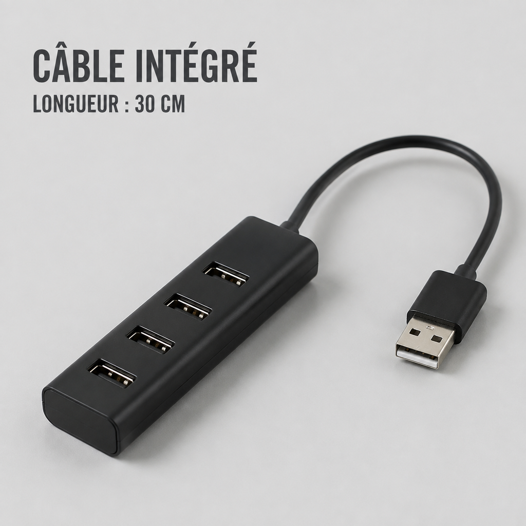 Hub USB-A à 4 Ports