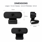 Webcam USB 1080p avec Cache de Confidentialité