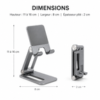 Support Pliable pour Tablette et Smartphone
