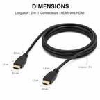 Câble HDMI 2 m