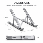 Support Réglable pour Ordinateur Portable en Aluminium