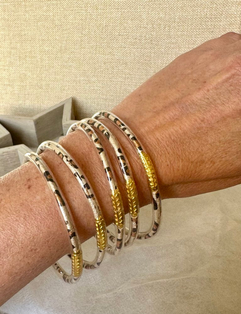 Bracelet Jonc Léo camel