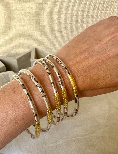 Bracelet Jonc Léo camel