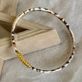 Bracelet Jonc Léo camel
