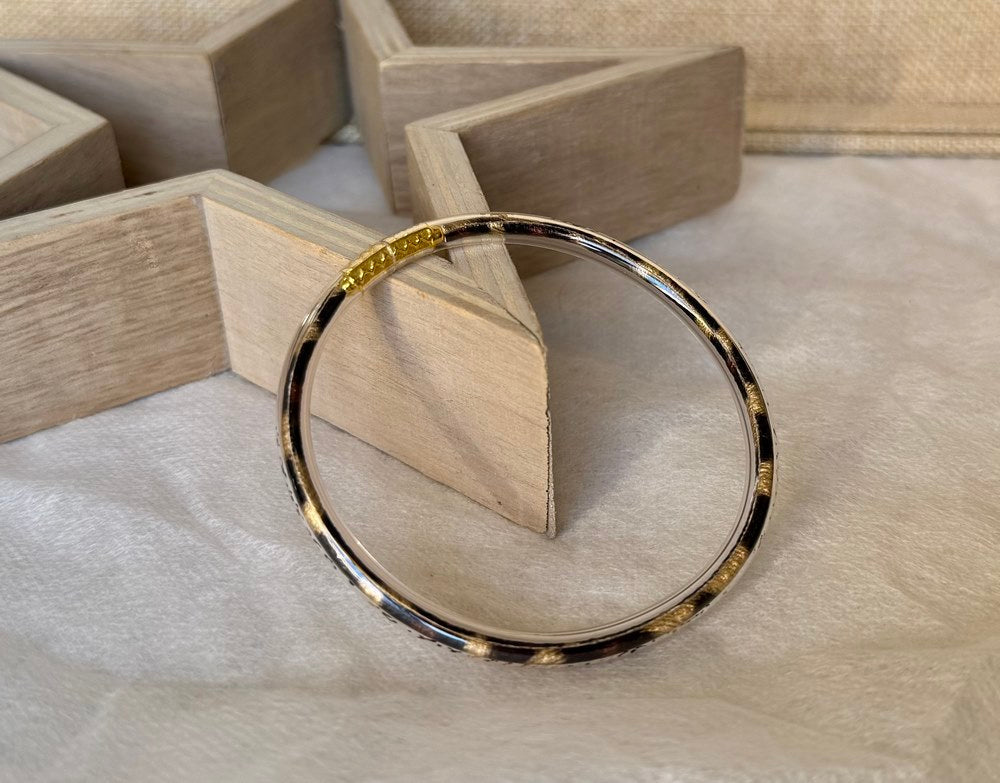 Bracelet Jonc Léo doré
