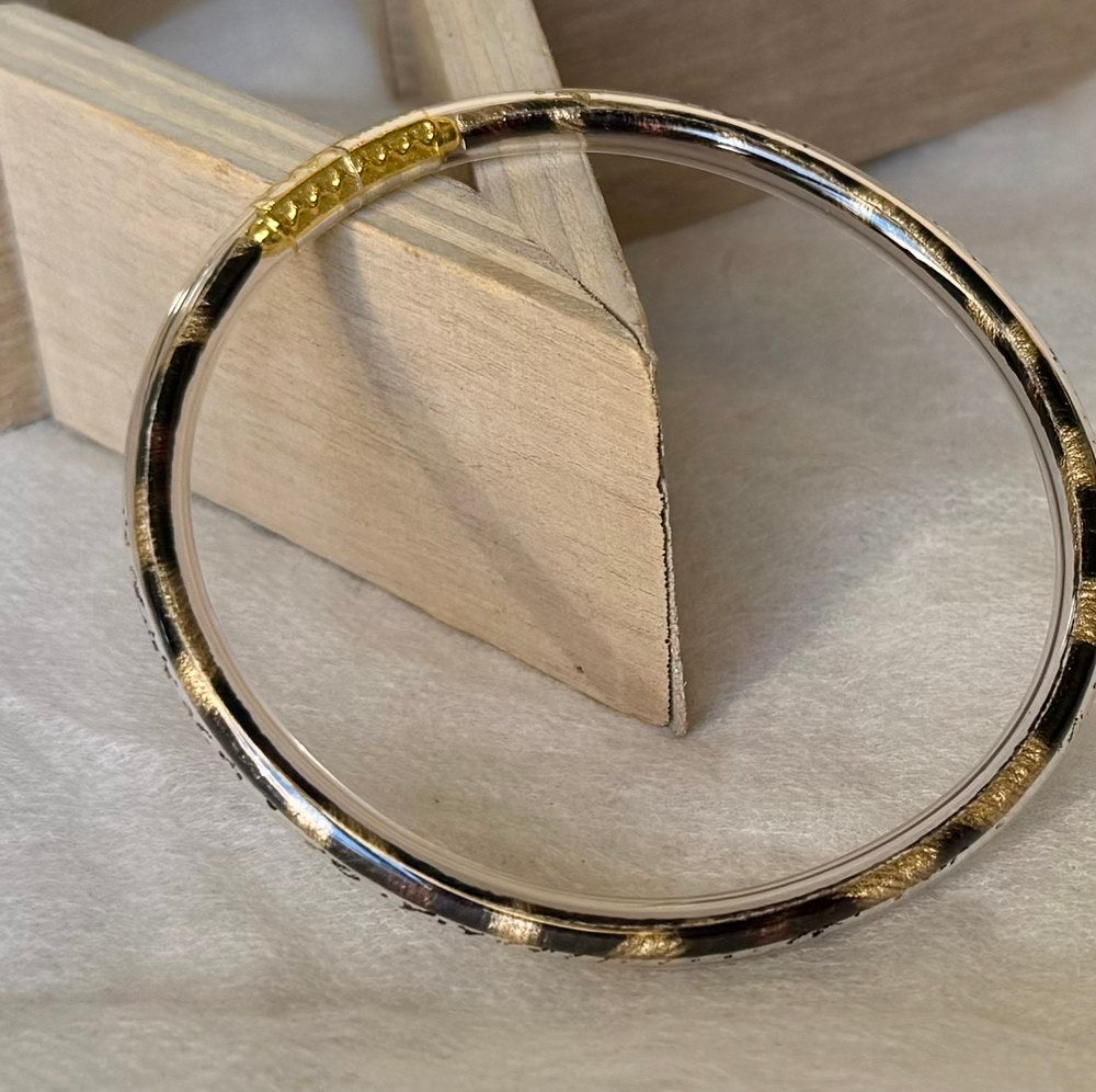 Bracelet Jonc Léo doré