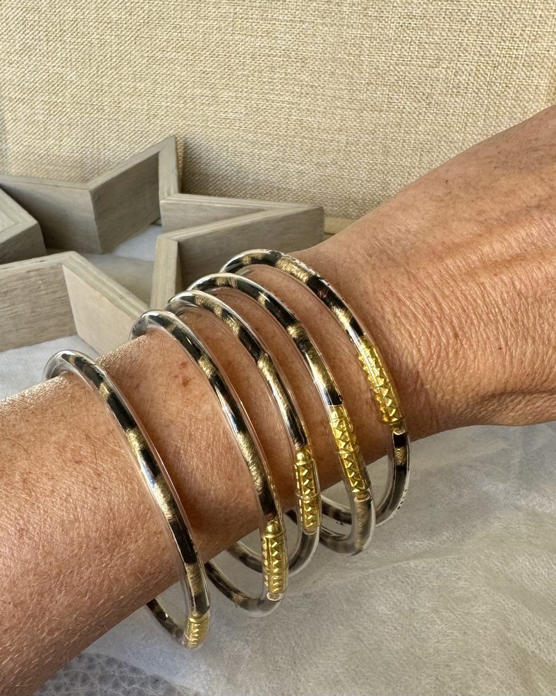 Bracelet Jonc Léo doré